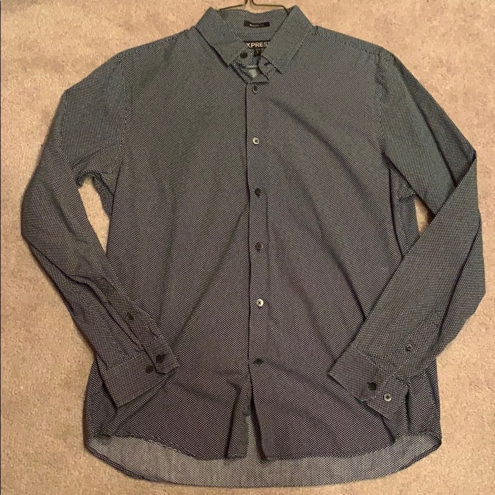 Express Polka Dot Button Down - image 1